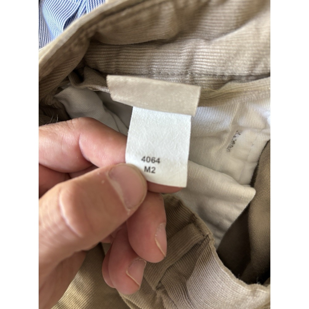 Bills Khakis Made in USA Beige Corduroy M2 Flat Front Pants 36x32.5 - Picture 4 of 8